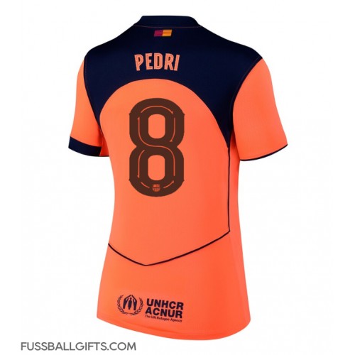 Barcelona Pedri Gonzalez #8 Fußballbekleidung 3rd trikot Damen 2025-26 Kurzarm
